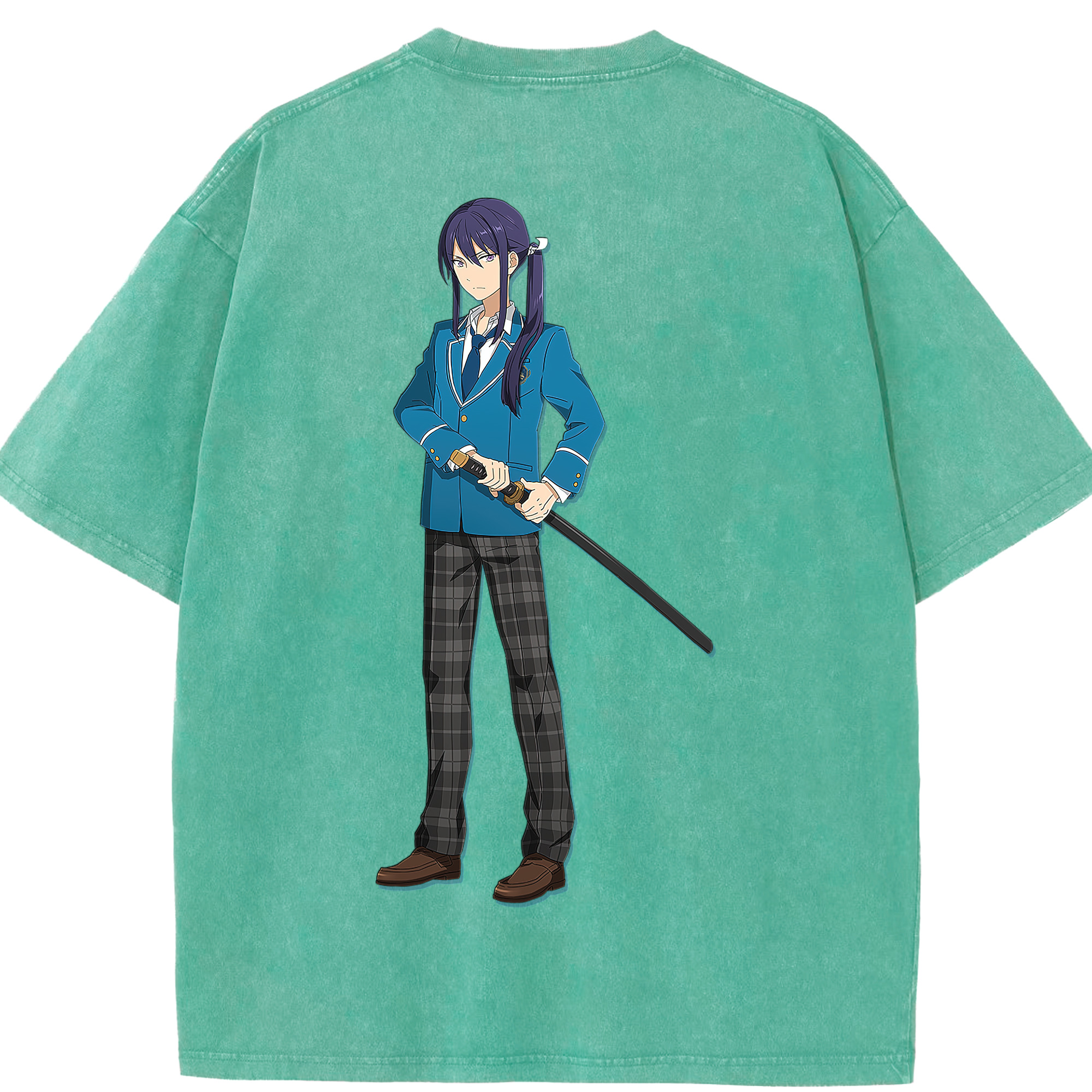 （画像用） あんさんぶるスターズ! Ensemble Stars 綿100% ヴィンテージ風 半袖Tシャツ（背面プリント）